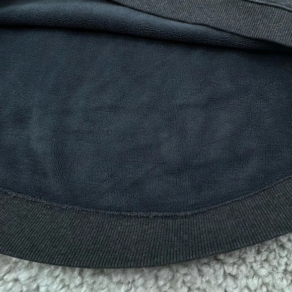 Athleta Cozy Karma Fleece Turtleneck Funnel Neck Sweater Oversize Grey small - Picture 6 of 8